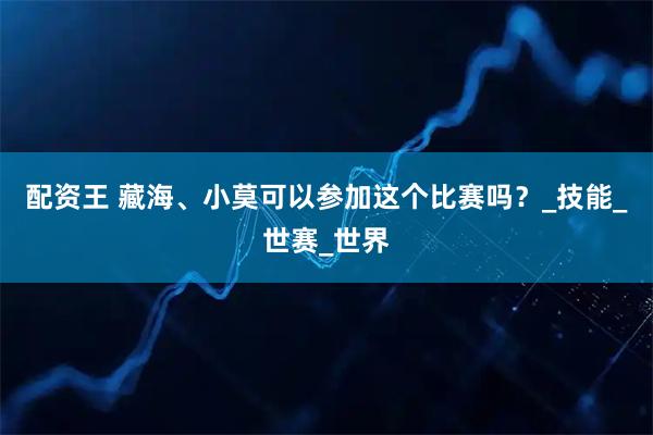 配资王 藏海、小莫可以参加这个比赛吗？_技能_世赛_世界
